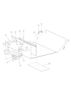 Floor Panel Assembly Diagram and Parts List for M60-KW 53BB5D8X750-25HP-OHV Cub Cadet Lawn Tractor
